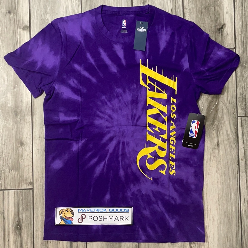 NWT Hollister Los Angeles Lakers Tie-Dye T-Shirt